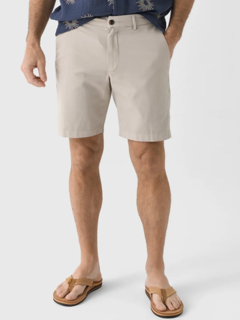 NWT Peter Millar Crown Crafted Somerset Flat-Front Short -Dark Sand (Size 33)